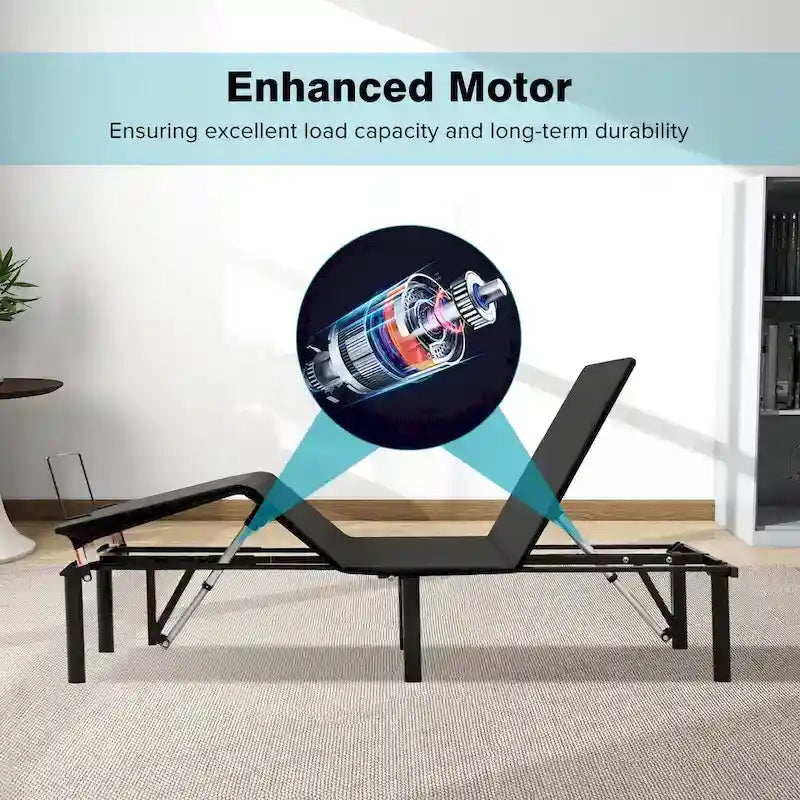 Sommier articulé King avec inclinaison motorisée