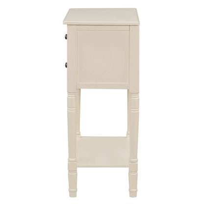Console classique de 23,7 pouces avec trois tiroirs de rangement et une étagère inférieure