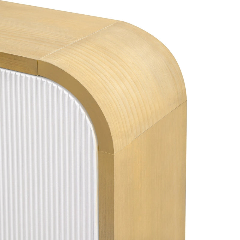 Meuble moderne à 4 portes avec étagères réglables pour bureau, salon et entrée
