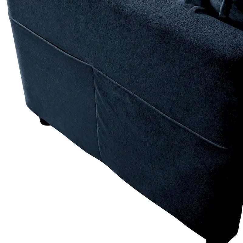 Canapé 2 places surdimensionné en chenille de 64 pouces avec combinaison DIY et poches de rangement