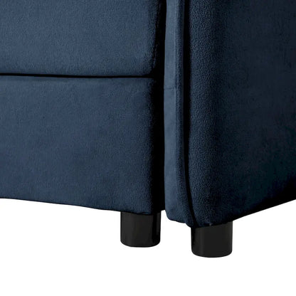 Canapé 2 places surdimensionné en chenille de 64 pouces avec combinaison DIY et poches de rangement