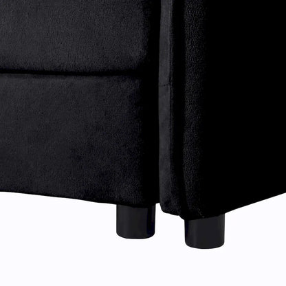 Canapé 2 places surdimensionné en chenille de 64 pouces avec combinaison DIY et poches de rangement