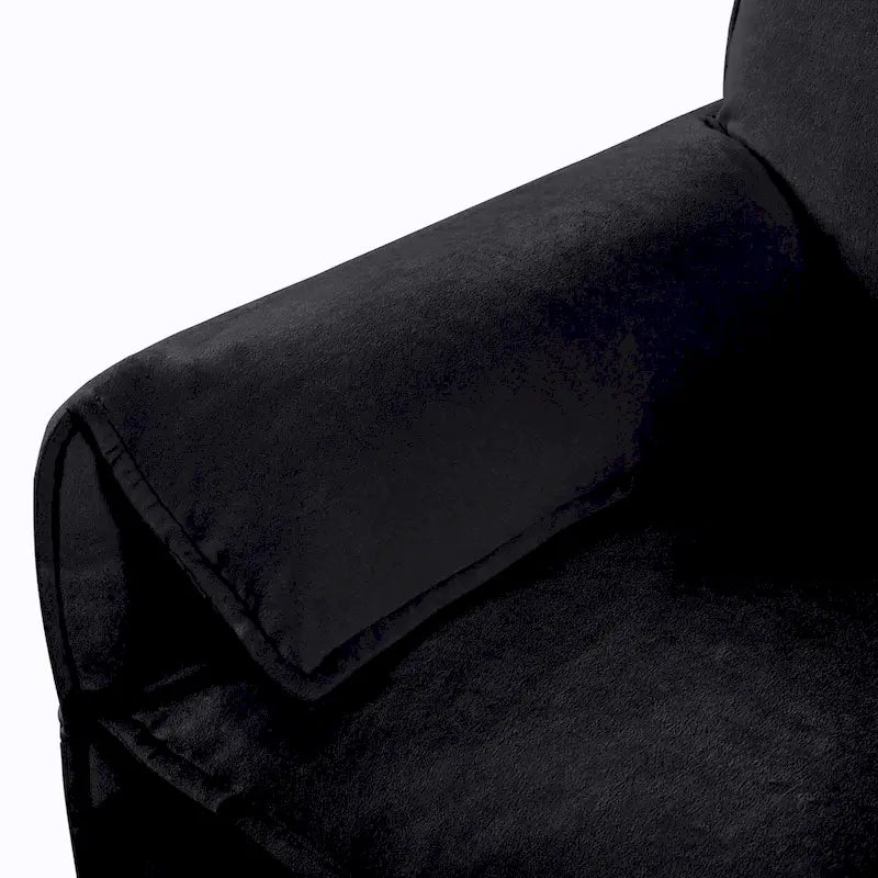 Canapé 2 places surdimensionné en chenille de 64 pouces avec combinaison DIY et poches de rangement