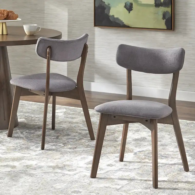Chaise de salle à manger Lifestorey Cari en bois massif (lot de 2)
