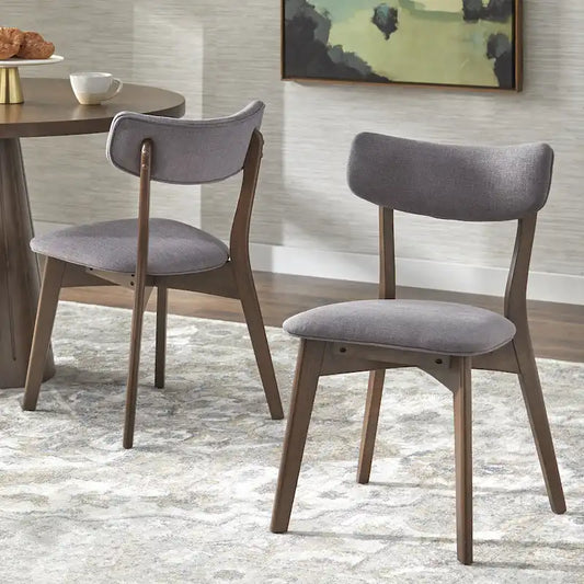 Chaise de salle à manger Lifestorey Cari en bois massif (lot de 2)