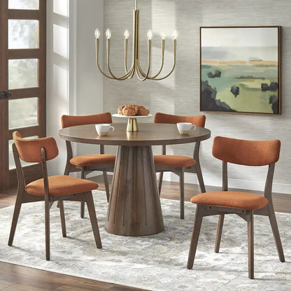 Chaise de salle à manger Lifestorey Cari en bois massif (lot de 2)