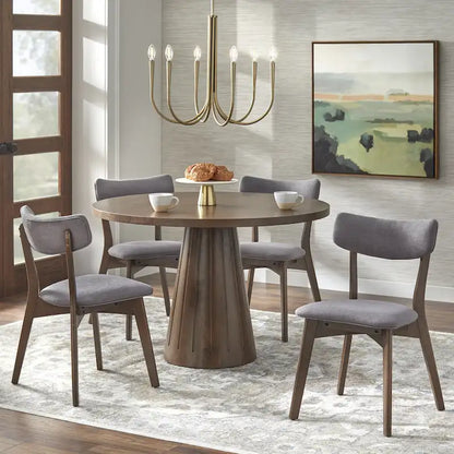 Chaise de salle à manger Lifestorey Cari en bois massif (lot de 2)