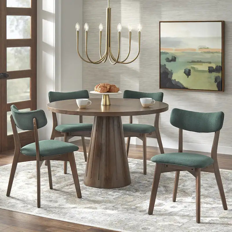 Chaise de salle à manger Lifestorey Cari en bois massif (lot de 2)