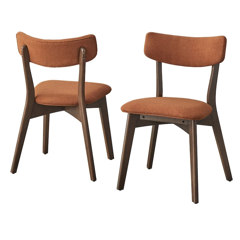 Chaise de salle à manger Lifestorey Cari en bois massif (lot de 2)