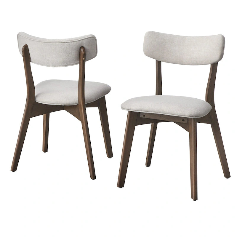 Chaise de salle à manger Lifestorey Cari en bois massif (lot de 2)