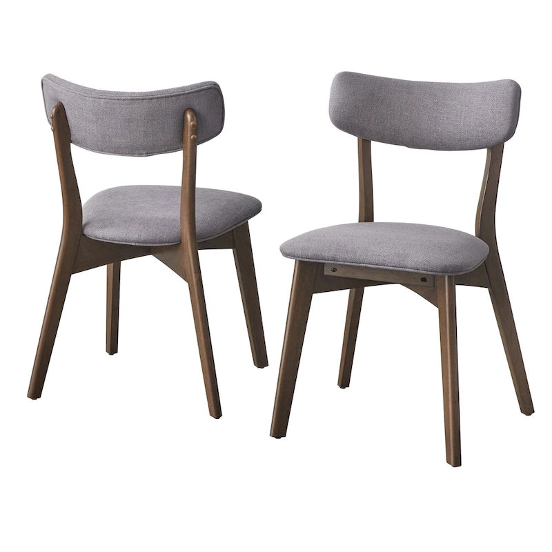 Chaise de salle à manger Lifestorey Cari en bois massif (lot de 2)