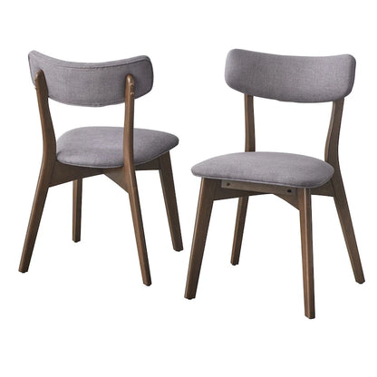 Chaise de salle à manger Lifestorey Cari en bois massif (lot de 2)