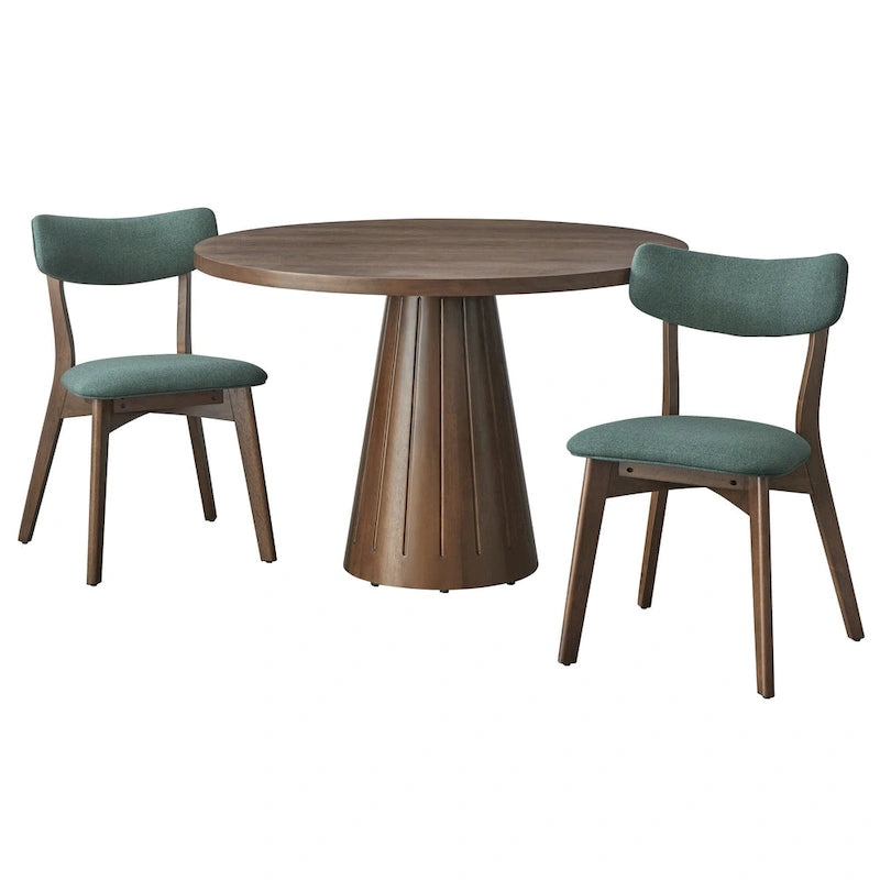 Chaise de salle à manger Lifestorey Cari en bois massif (lot de 2)