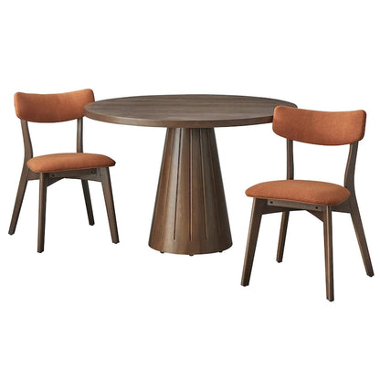 Chaise de salle à manger Lifestorey Cari en bois massif (lot de 2)