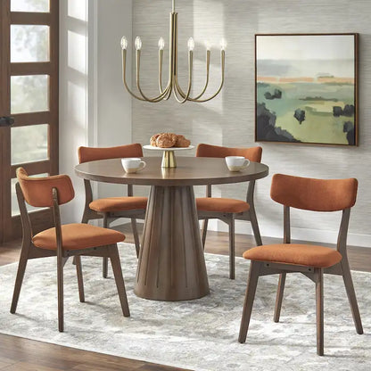 Chaise de salle à manger Lifestorey Cari en bois massif (lot de 2)