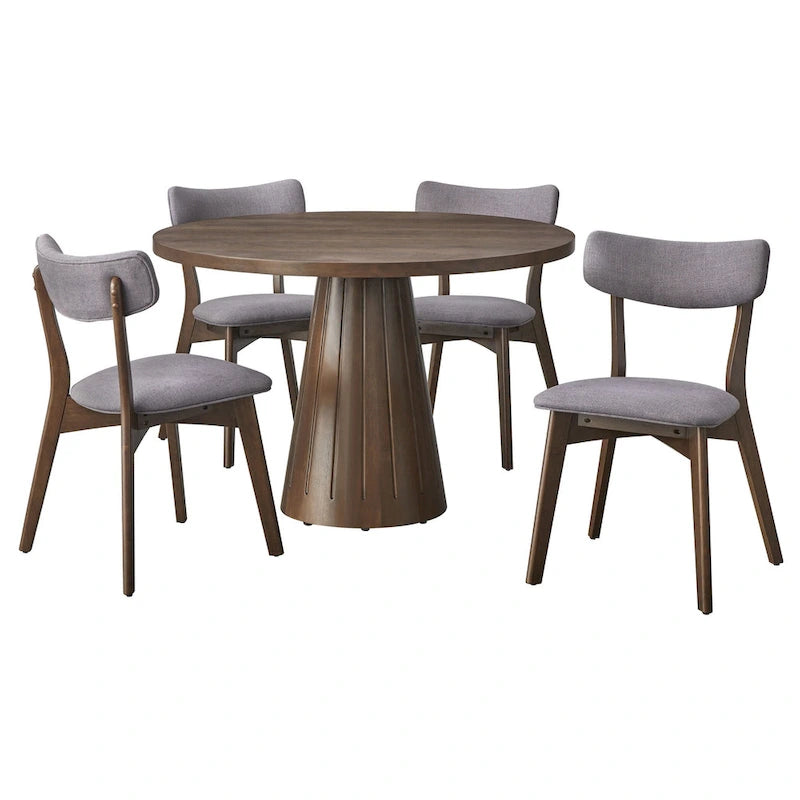 Chaise de salle à manger Lifestorey Cari en bois massif (lot de 2)