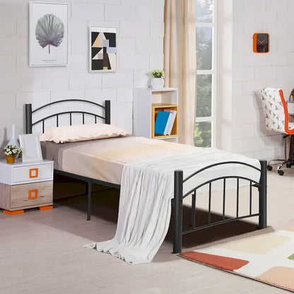 Cadre de lit en métal Costway pour lits simples, doubles et queen, avec matelas plateforme
