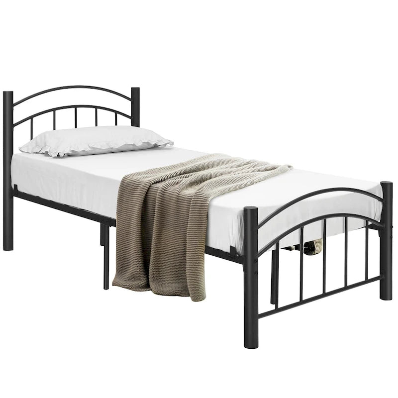 Cadre de lit en métal Costway pour lits simples, doubles et queen, avec matelas plateforme