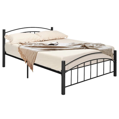 Cadre de lit en métal Costway pour lits simples, doubles et queen, avec matelas plateforme