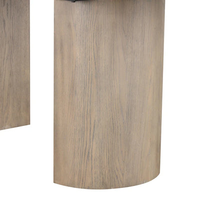 Table de salle à manger extensible en chêne style ferme moderne Lenn de Furniture of America, 102 pouces