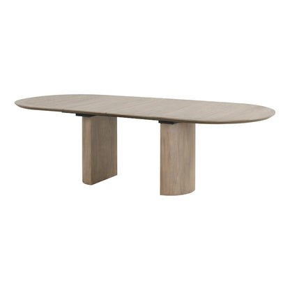 Table de salle à manger extensible en chêne style ferme moderne Lenn de Furniture of America, 102 pouces