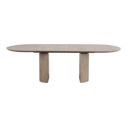 Table de salle à manger extensible en chêne style ferme moderne Lenn de Furniture of America, 102 pouces