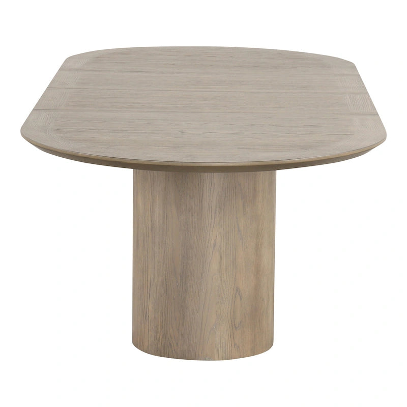 Table de salle à manger extensible en chêne style ferme moderne Lenn de Furniture of America, 102 pouces