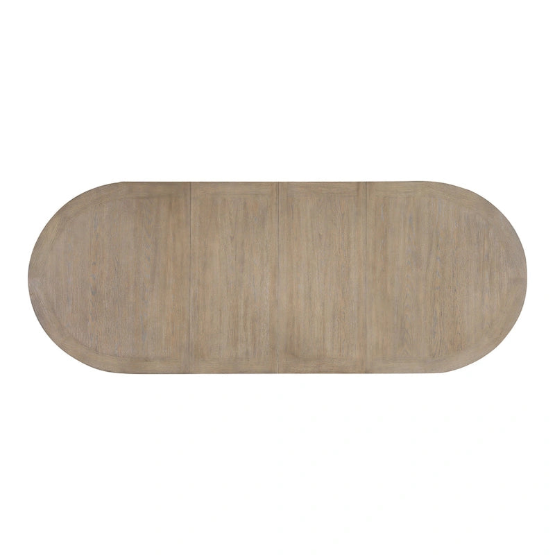 Table de salle à manger extensible en chêne style ferme moderne Lenn de Furniture of America, 102 pouces