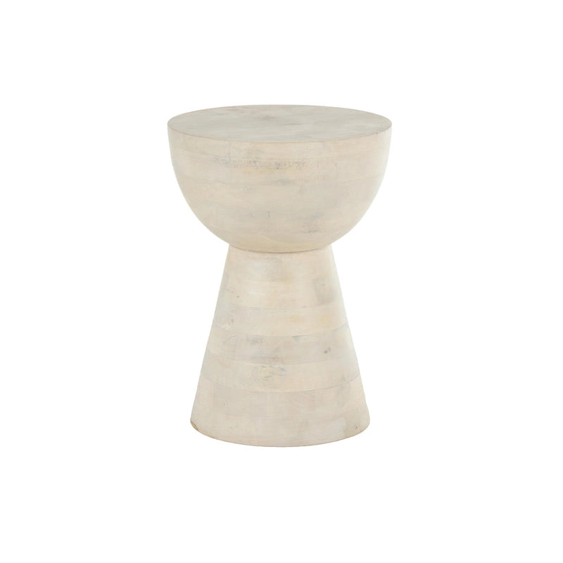 Table d'appoint en bois de manguier - Crème - Roche River Decor
