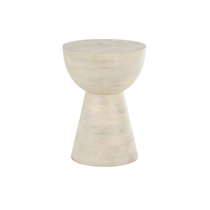Table d'appoint en bois de manguier - Crème - Roche River Decor