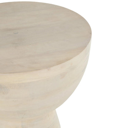 Table d'appoint en bois de manguier - Crème - Roche River Decor