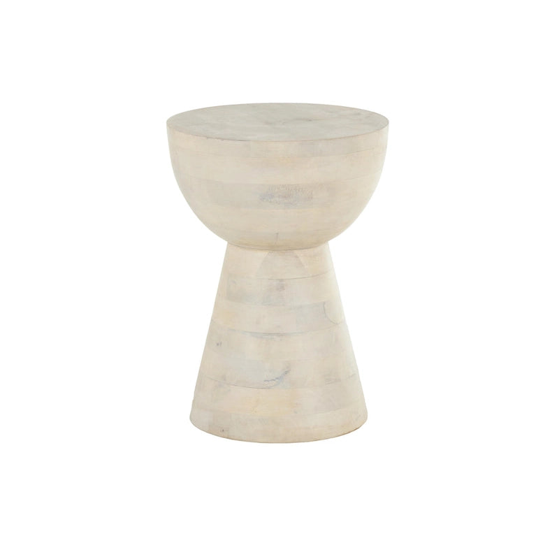 Table d'appoint en bois de manguier - Crème - Roche River Decor