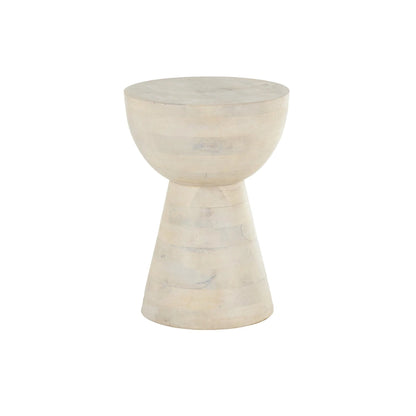 Table d'appoint en bois de manguier - Crème - Roche River Decor