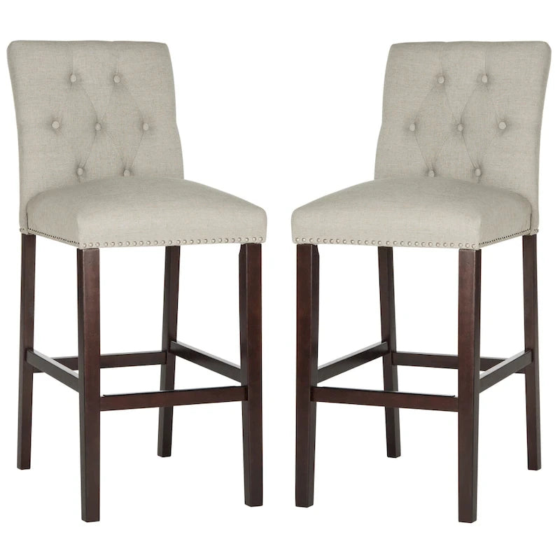 Tabouret de bar SAFAVIEH Jelka 80 cm (lot de 2) - 48 x 51 x 112 cm - 48 cm L x 58 cm P x 112 cm H