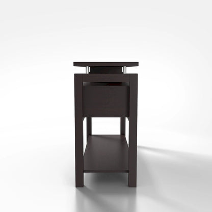 Table d'appoint Posa Modern Espresso 47 pouces à 2 étagères par Furniture of America