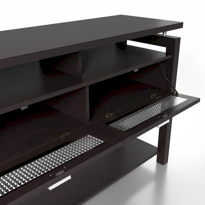 Table d'appoint Posa Modern Espresso 47 pouces à 2 étagères par Furniture of America