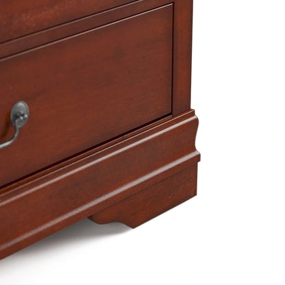 Ensemble de table de chevet et commode 3 pièces en bois massif Devi de Furniture of America