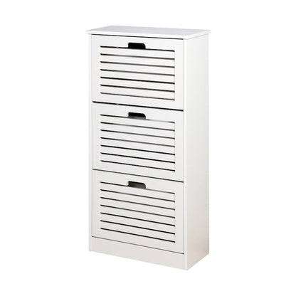 Meuble à chaussures en bois à 3 portes rabattables - 9,45 x 20,94 x 43,11
