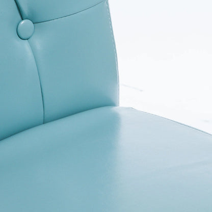 Chaises de salle à manger Taylor en cuir reconstitué bleu (lot de 2) par Christopher Knight Home - Non disponible