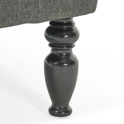 Fauteuil club capitonné Bernstein avec dossier roulé par Christopher Knight Home