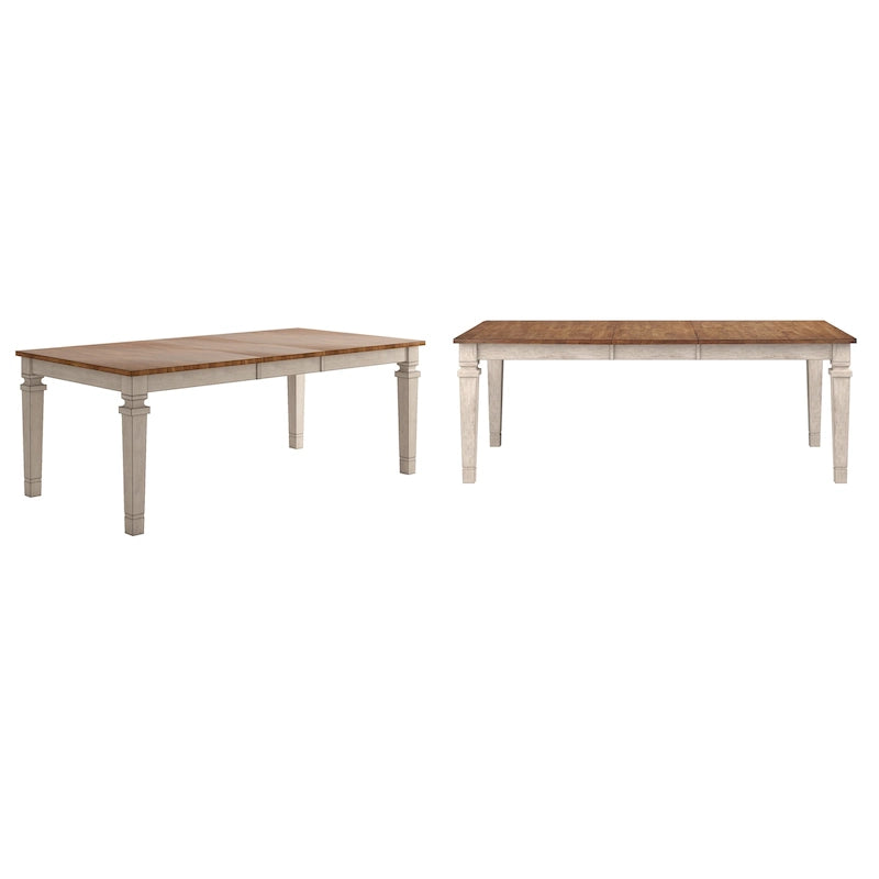 Table de salle à manger extensible Vikos en bois massif 64-82