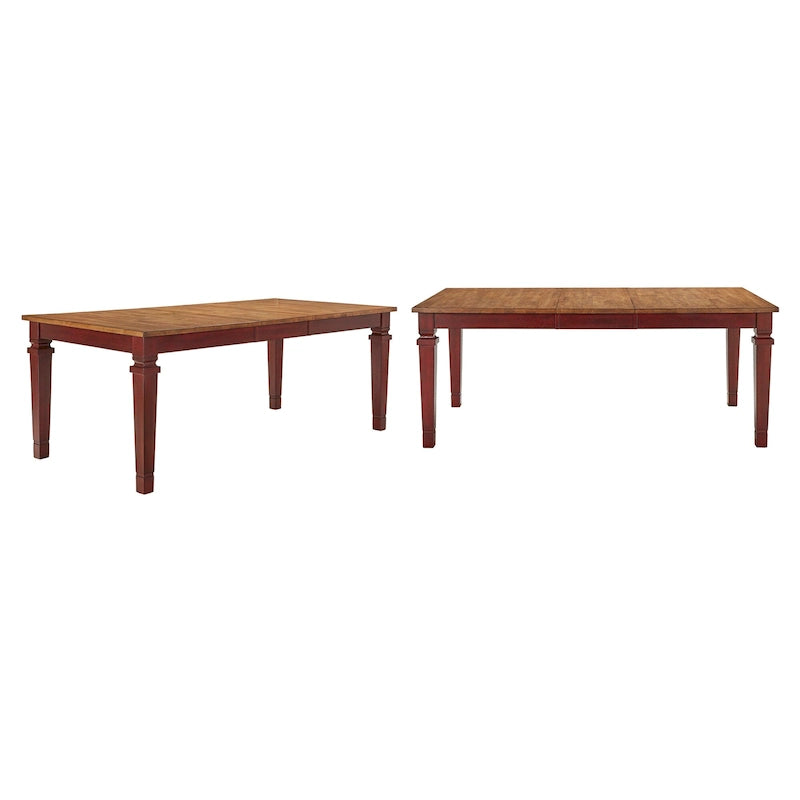 Table de salle à manger extensible Vikos en bois massif 64-82