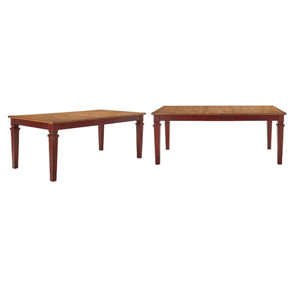 Table de salle à manger extensible Vikos en bois massif 64-82
