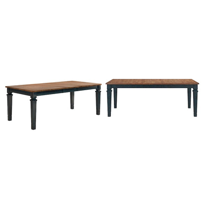 Table de salle à manger extensible Vikos en bois massif 64-82