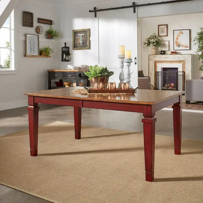 Table de salle à manger extensible Vikos en bois massif 64-82