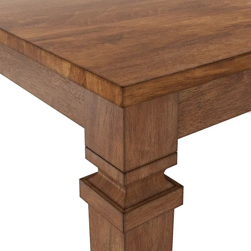 Table de salle à manger extensible Vikos en bois massif 64-82