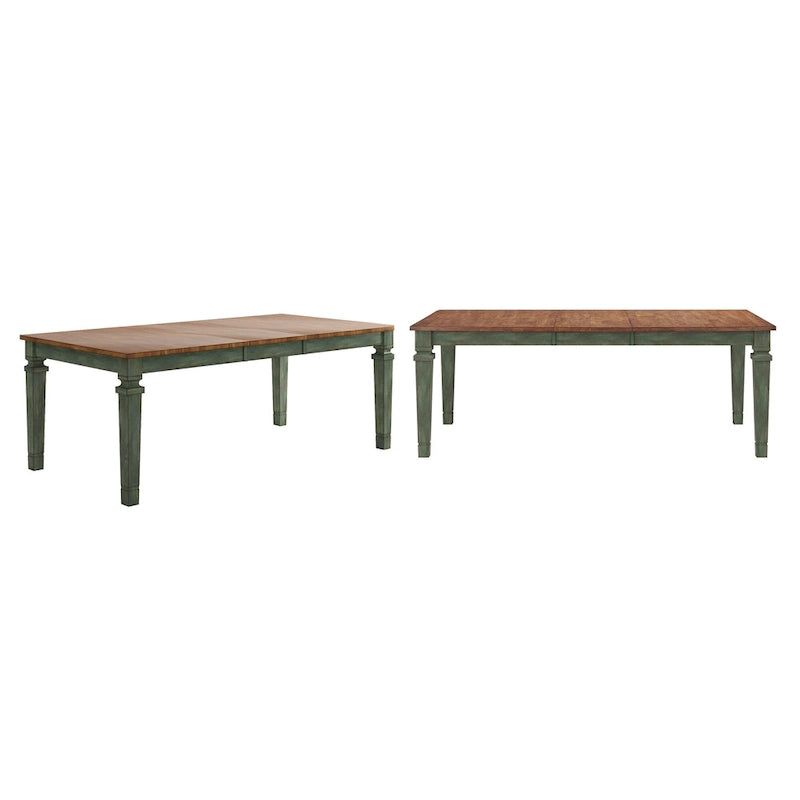 Table de salle à manger extensible Vikos en bois massif 64-82