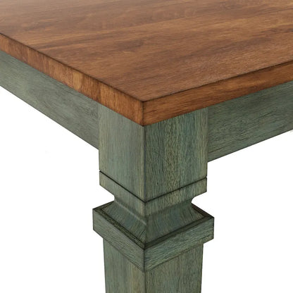 Table de salle à manger extensible Vikos en bois massif 64-82
