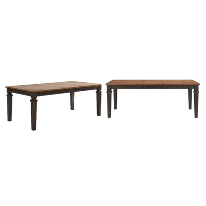 Table de salle à manger extensible Vikos en bois massif 64-82