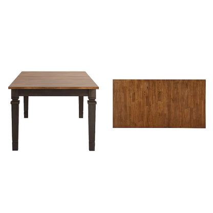 Table de salle à manger extensible Vikos en bois massif 64-82